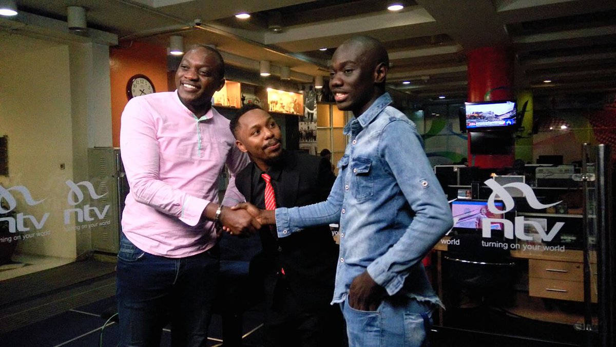 Sleepykenya's tweet photo. Hivi ndo mtu huwa mpenzi mtazamaji. Tune in to @ntvkenya and catch me live with the black pather @eddiebutita on #TTTT #Thetrend https://t.co/We54kovVIq