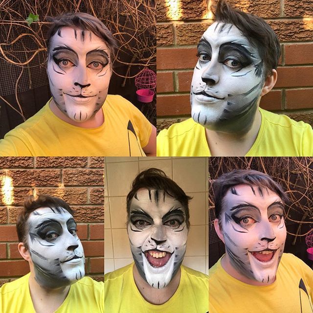 BrianYates92's tweet photo. And another painfully long attempt at more Munkustrap makeup, based on @gregor_stewartldn and his amazing Munkustrap!
#CatsMusical #CatsTheMusical #CatsCosplay #CatsMakeup #Munkustrap #Kryolan #SunShining #Over3Hours #WorthIt https://t.co/wEf87DJL17 https://t.co/hSsEo7bWCZ