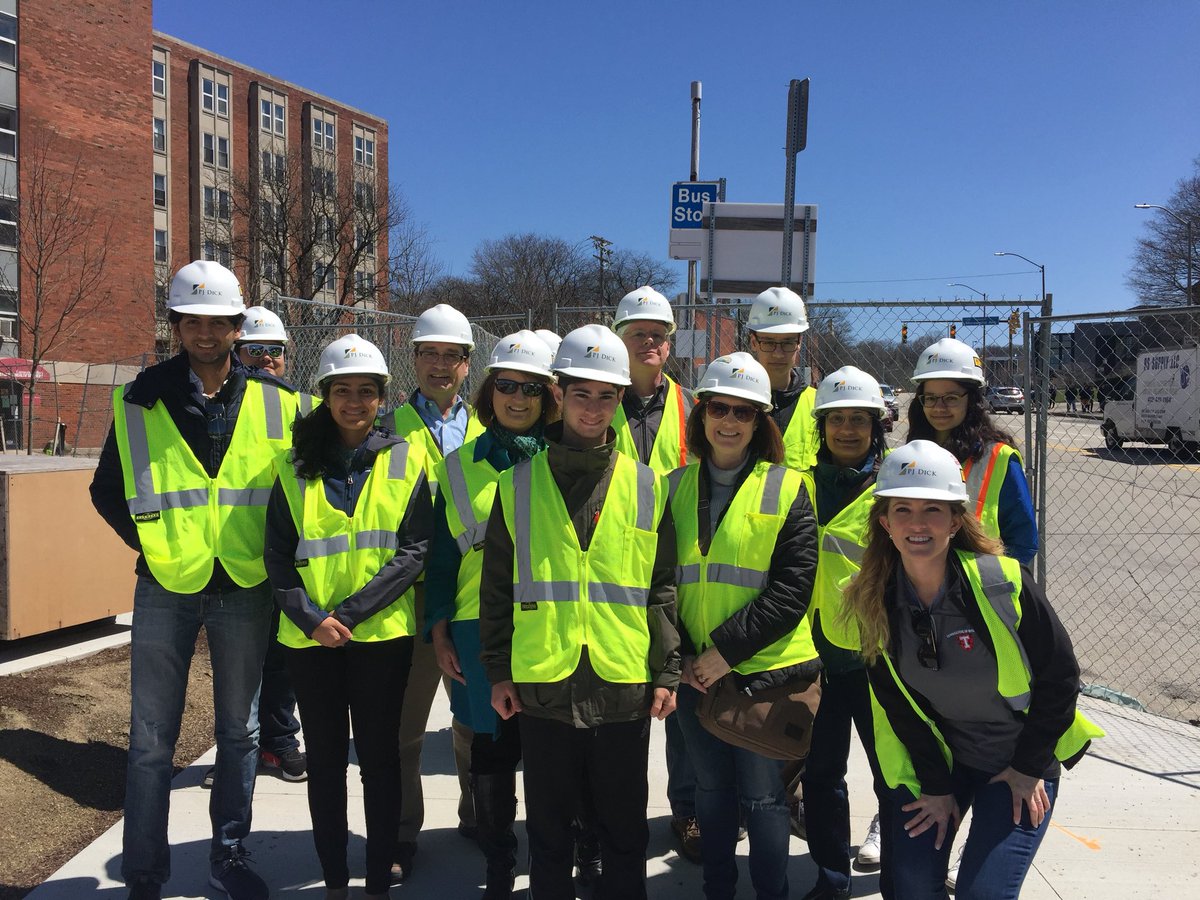 rishavkhemka's tweet photo. #cmucarnival Tepper Quad tour to begin! hard hats and vests checked, and all ready to go! #iamcmu https://t.co/2HCBsAmWce