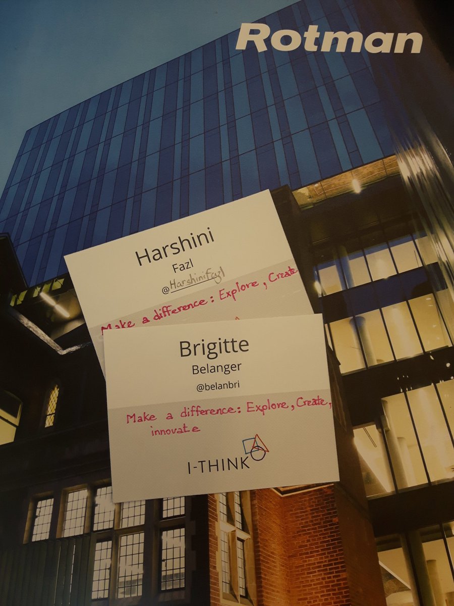HarshiniFazl's tweet photo. Six word story with @belanbri @RotmanIThink #Integrativethinking https://t.co/oDuH252L7E