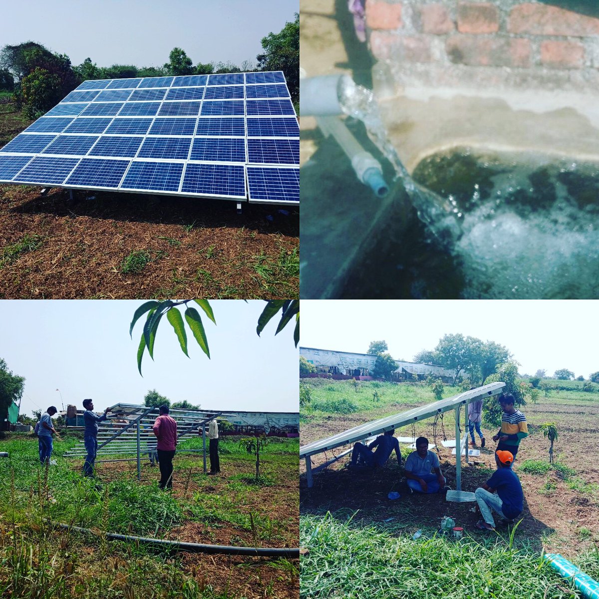 TSB_Solar's tweet photo. 2HP Solar pump installation at Sahu,Navsari Gujarat. #Gogreen #solar #SolarEnergy https://t.co/lahPBxuTct