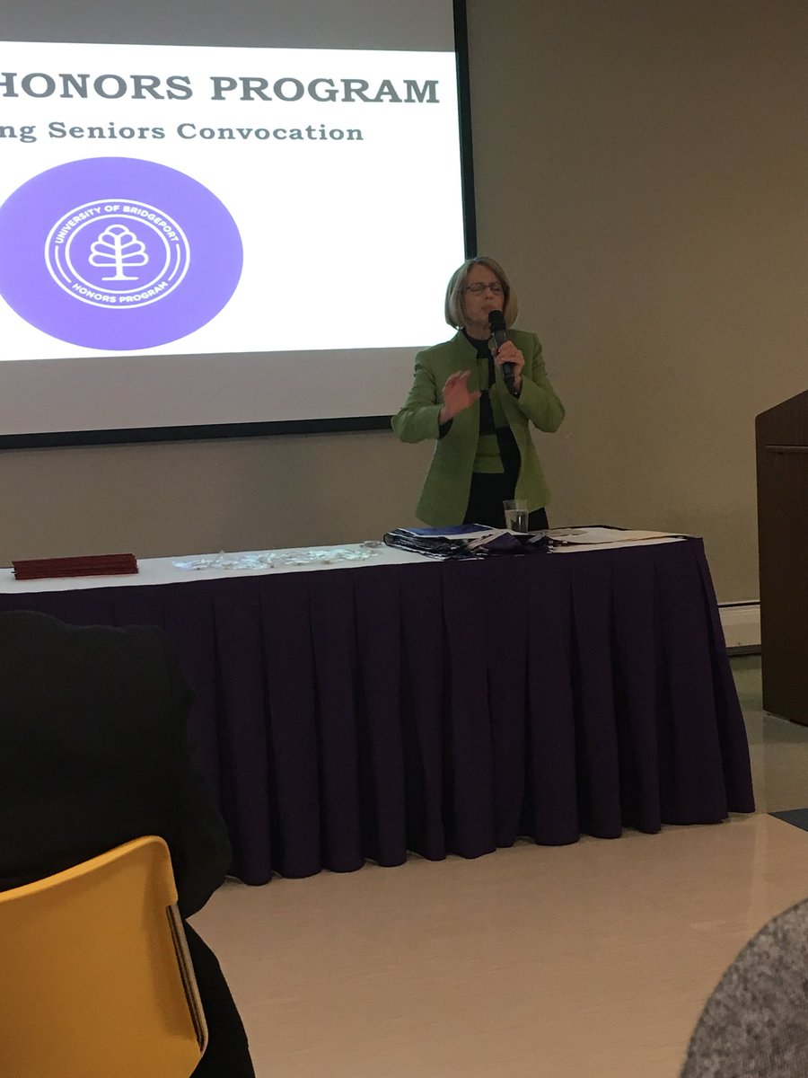 Research_UB's tweet image. Dr. Krumrey addresses @UBridgeport Honors Rogram students at the Graduating Seniors Convocation today!