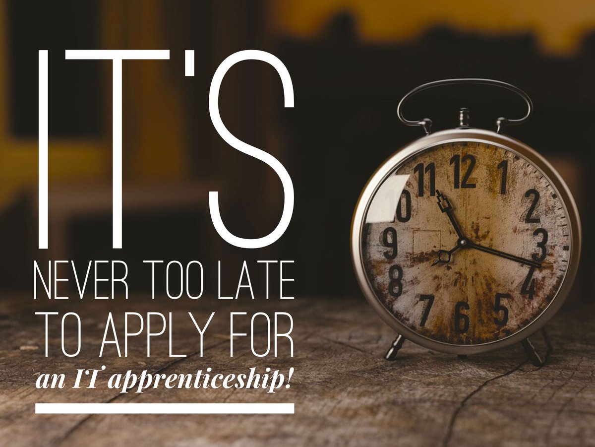 IntegrityFT's tweet photo. It’s never too late, apply for a digital apprenticeship now!💻 Call us on 01226720775 https://t.co/38lYKUnzAq