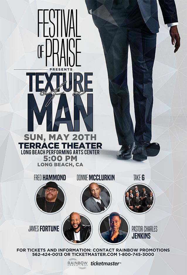 EKconcerts's tweet photo. GOT THOSE TICKETS? RT @RainbowPromo presents @Donnieradio @RealFredHammond ?@Take6official @CharlesJenkins7 @MrJamesFortune #FestivalofPraise #GOSPEL Tour #TextureofaMan #LongBeach @LBConventionCtr / GET TICKETS!! https://t.co/eam5KUBmPL https://t.co/qfhXaLBSbd