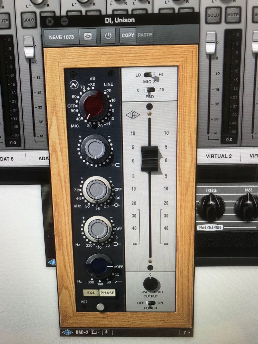 danhawkinsbass's tweet image. Loving this @uaudio #Neve 1073 plugin. Sounds especially good on double bass. #remotesession #bassplayer #bassrecording