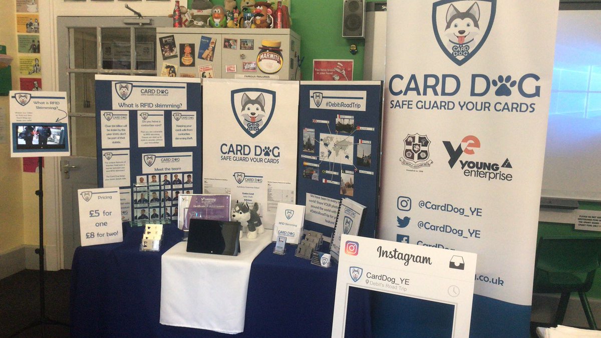 CardDog_YE's tweet photo. We are Card Dog!

A @youngenterprise group offering a RFID blocking tool, keeping your credit card details safe!

Find us on the BRAND NEW Young Enterprise market place! https://t.co/hhKd01MGhb

Check us out on instagram to keep to date with our photos!
https://t.co/34Q1yBNNz6 https://t.co/44xNdhkZaQ