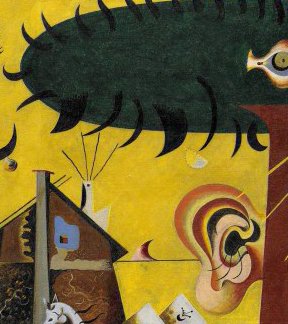 Guggenheim's tweet photo. This week’s #GuessTheArtist—this artist explored #Surrealist automatism, a way of freely transcribing a wandering imagination without preconceived notions. Comment your best guess below and we’ll share the answer before the end of the day. Buena Suerte! https://t.co/hn513xZPbZ