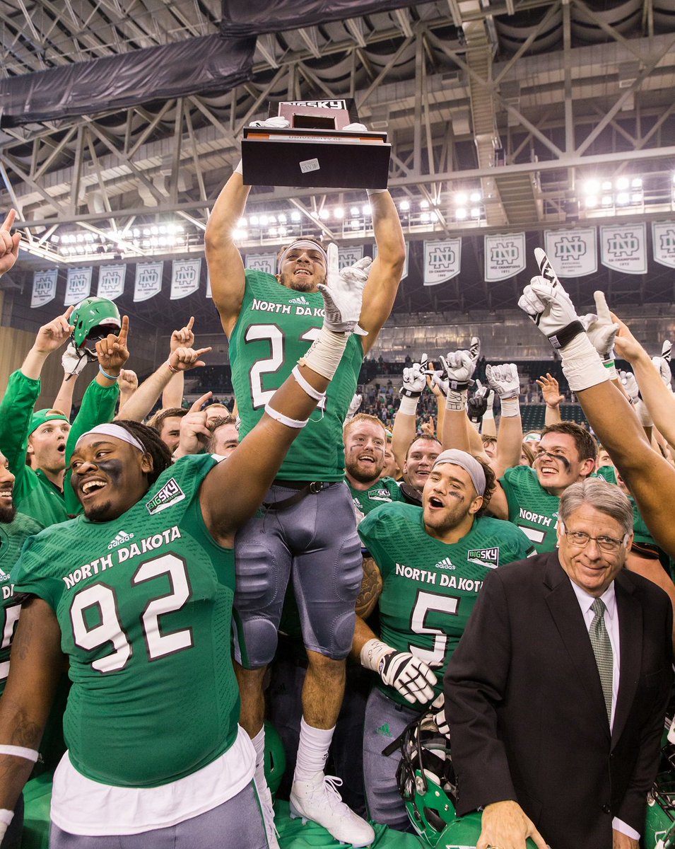 NDChampionsClub's tweet photo. "This scholarship made a small town kid from St.Francis dreams come true. Not only in an athlete aspect, but as an individual who can do something his family has never done and that’s graduate from college with a 4 year degree." -- John Santiago, #22, North Dakota Football https://t.co/wL6L3TB2eq