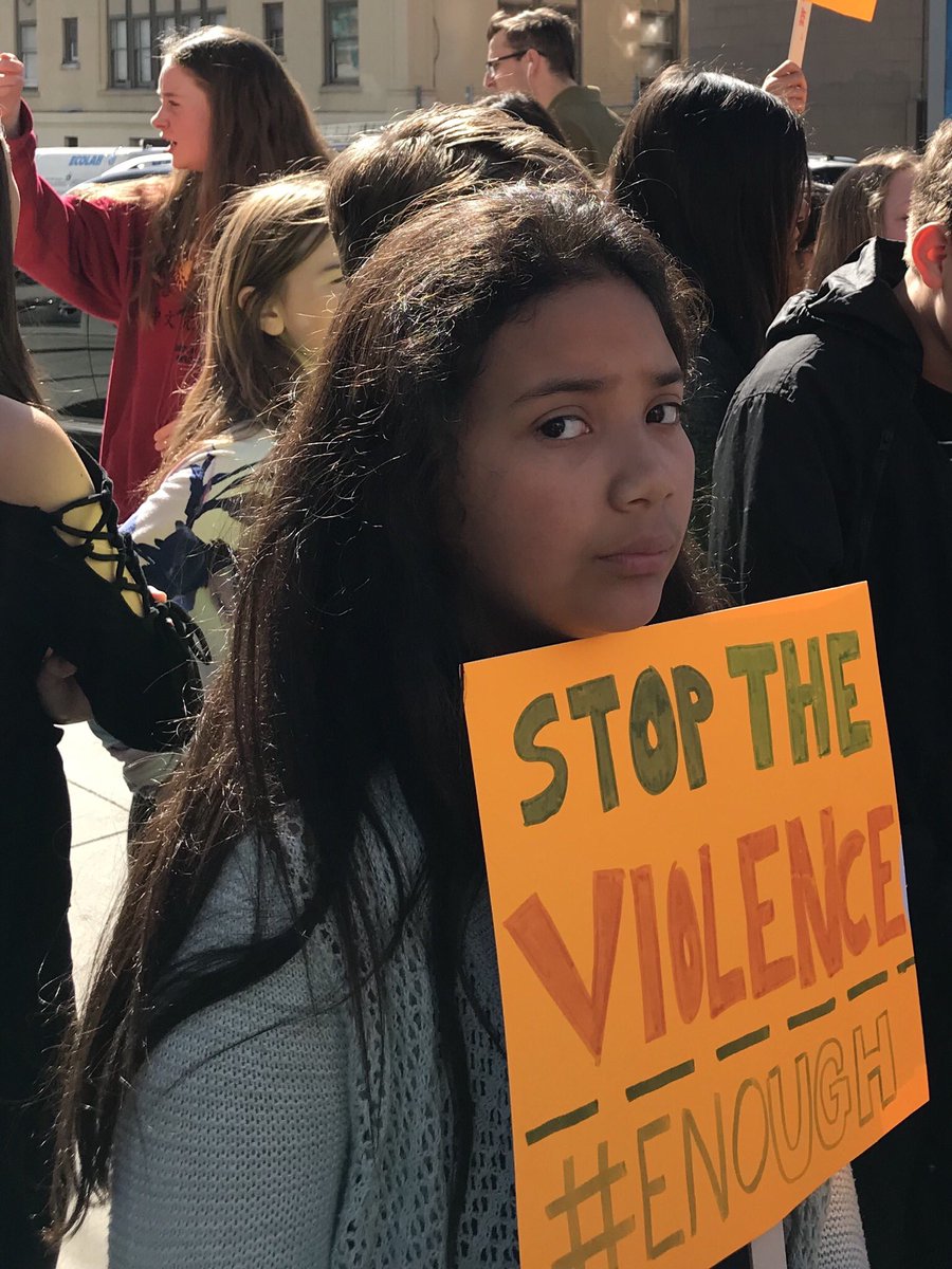 Student led #NationalWalkoutDay #WeRemember