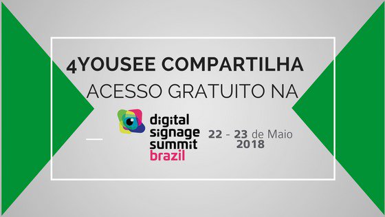 4YouSee's tweet photo. Em maio tem o #InfoCommBrasil 2018 e na programação acontece o #DigitalSignageSummit Brazil e a 4YouSeee compartilha um código promocional para isenção da taxa para participar deste evento!  

Informações: https://t.co/TZOyTPLkXj 

#4YouSee #DigitalSignage #SinalizaçãoDigital https://t.co/plpB0Fpgcz
