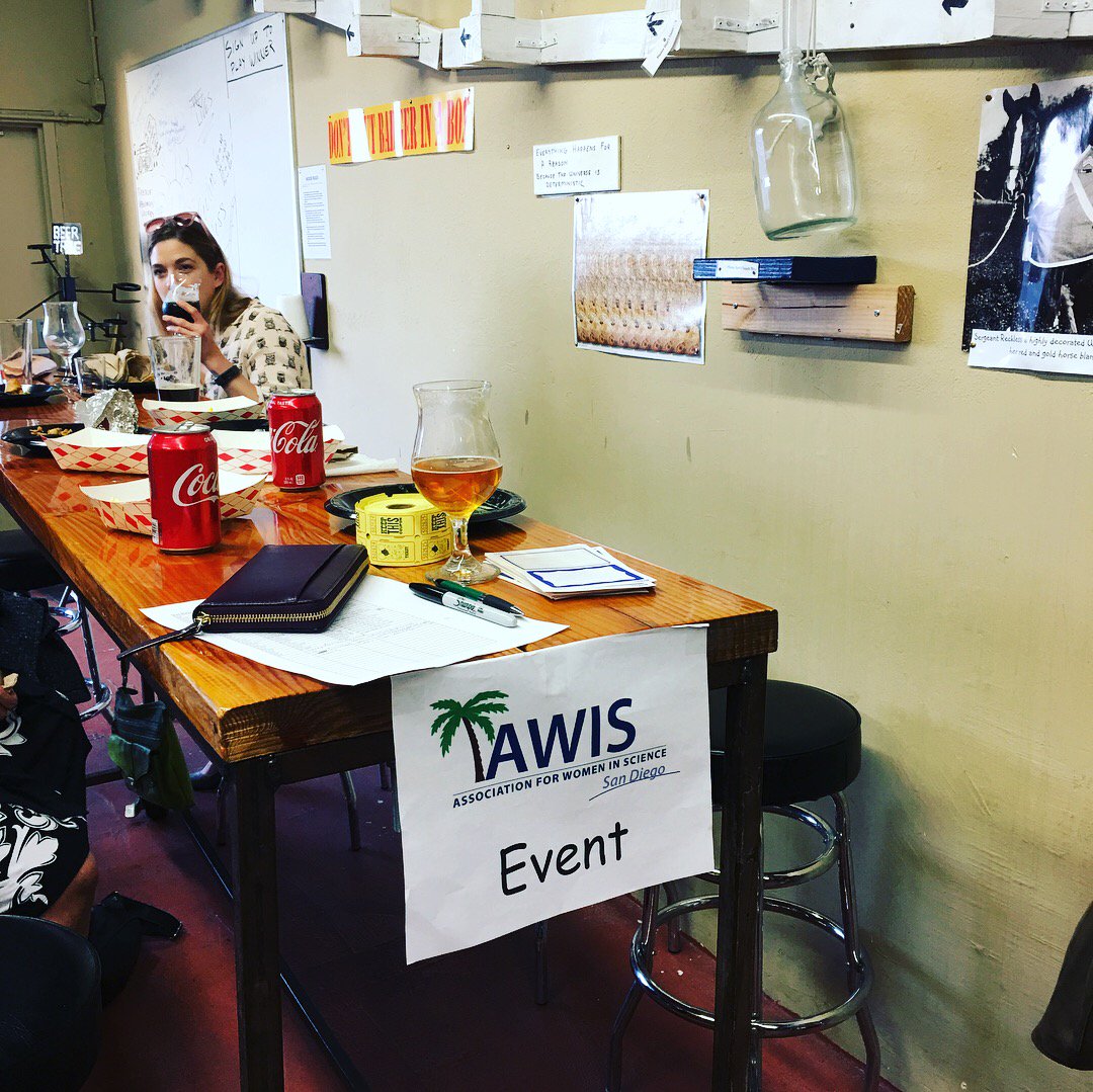 AWISsd's tweet photo. Thanks everyone coming to AWIS-SD happy hour πΊ at Reckless Brewing Company! It was great time catching up with friends of AWIS-SD!
.
Stay tuned for more of our events coming up:
https://t.co/LbRhHf8tRb
.
#awisSD #awis #STEM #WomenInScience #happyhour #recklessbrewing https://t.co/QBIh9F8kvP