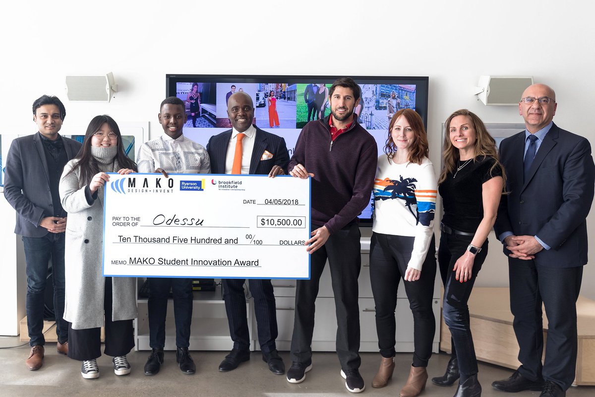 ZonesTMU's tweet photo. #RUZoneLearning values our collaborative partnerships that enhance experiential learning for our members. What's best, is then seeing what our members can do! A post is up on 2018's @MakoInvent Student #Innovation Award https://t.co/QjkDSpEZSx @BrookfieldIIE @odessustyling https://t.co/CdI2QiTi0k