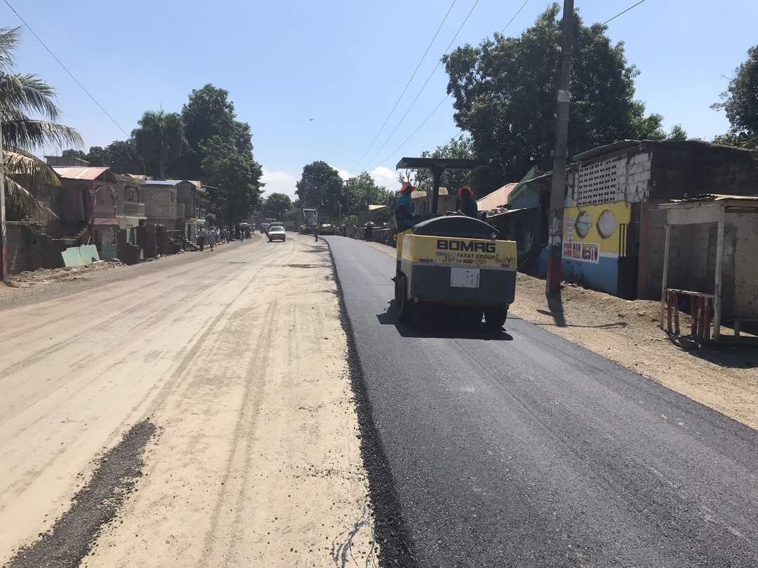 Présidence d’Haïti on Twitter "Les Travaux d’asphaltage de l’axe