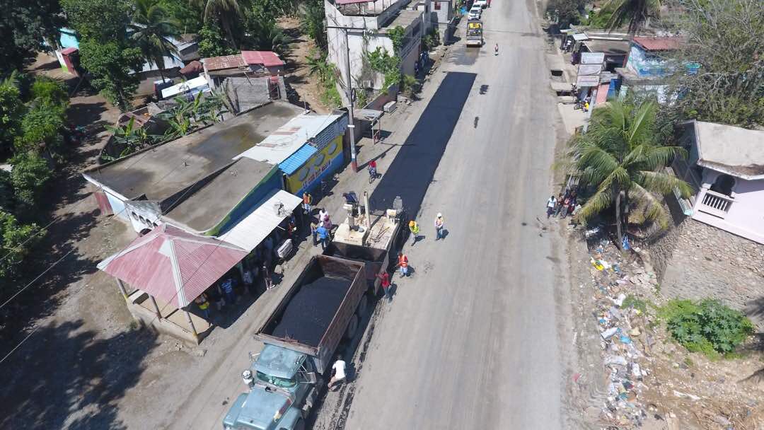 Présidence d’Haïti on Twitter "Les Travaux d’asphaltage de l’axe