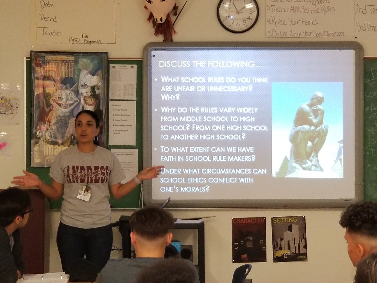 MrSifuentes555's tweet image. The lovely @maribelruiz2015  is our guest speaker for #TOK on #Ethics as an #AreaOfKnowledge and how school ethics are formed @AHSGoldenEagles .