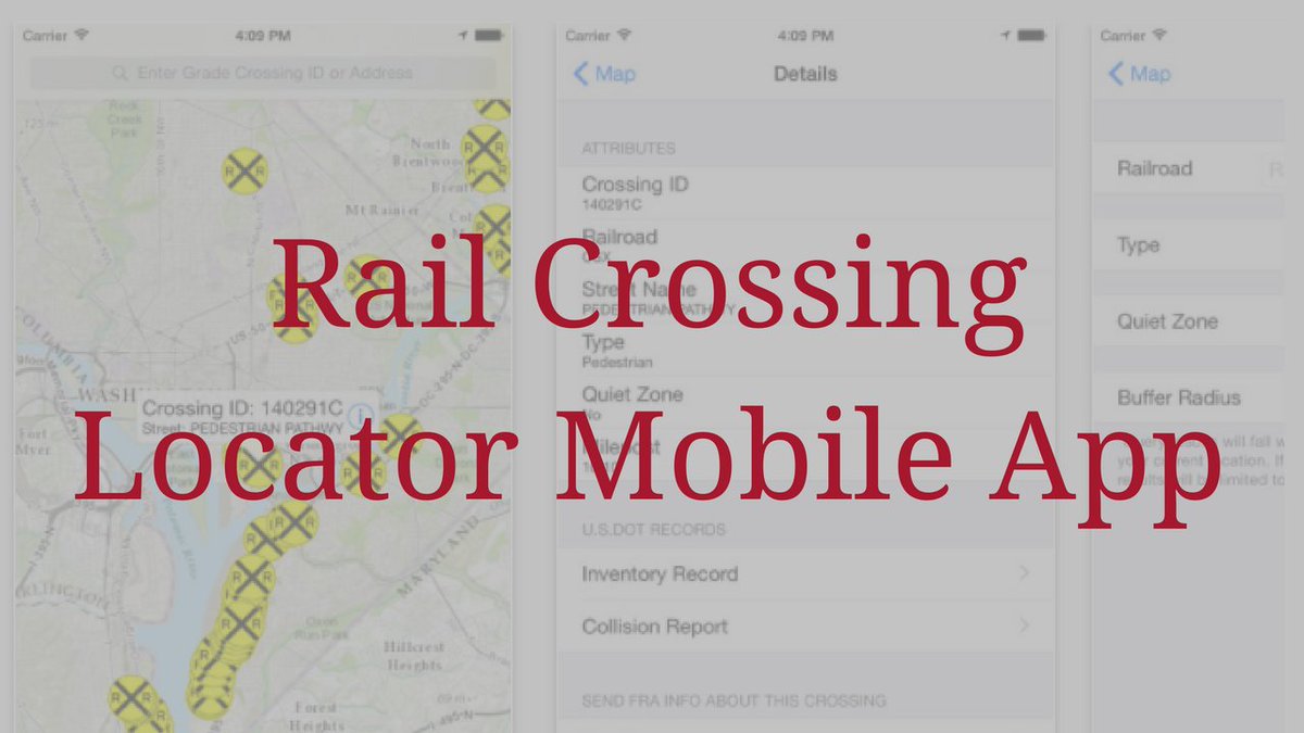 First Responders! Don't forget to download the FRA's Rail Crossing Locator Mobile App fra.dot.gov/Page/P0845 Do it today. #GetTrained #BePrepared