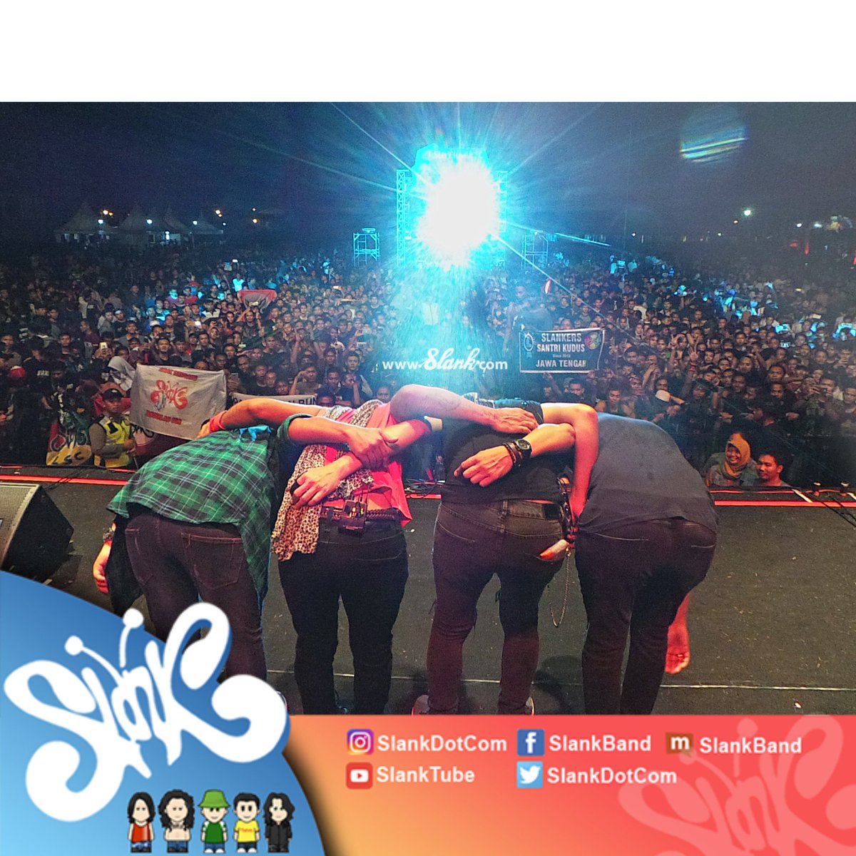 Palangkaraya luar biasa, seru banget malam ini kita #ngeSlankDiPalangkaraya

BESOK Slank akan merapat ke Banjarmasin! Ayo siap-siap &amp; cek info #JadwalSlank di slank.com