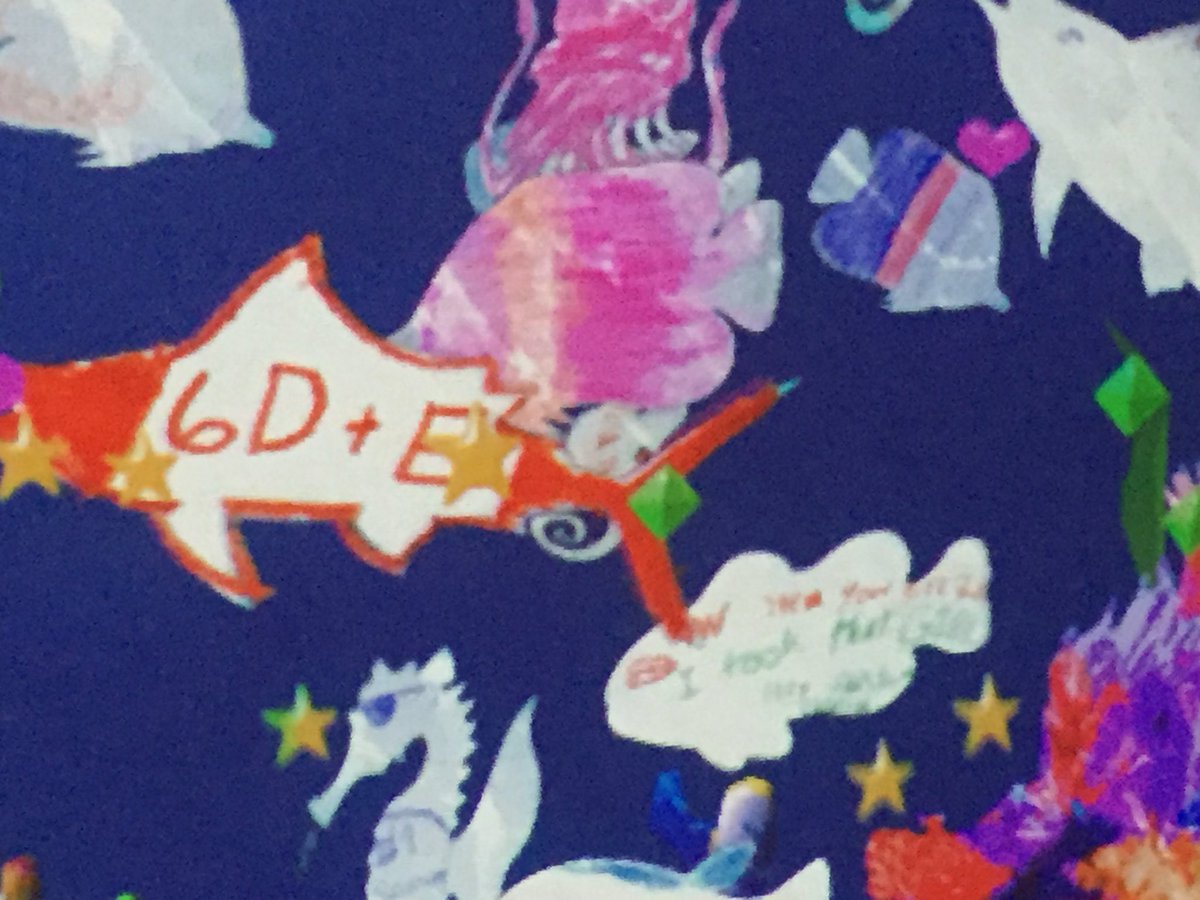 Hodgson_205's tweet photo. Our sea creature designs were scanned and added to the aquarium wall #digiplayspace #TIFFLightBox #STEAM https://t.co/g0m4OhMDdu