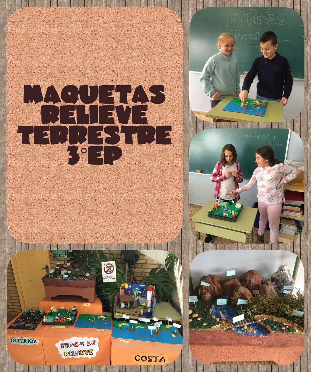 ColeVillada's tweet photo. !Creamos paisajes!! Exposición de Maquetas del Relieve Terrestre. Ciencias Sociales de tercero. https://t.co/TU1ecbVQ86