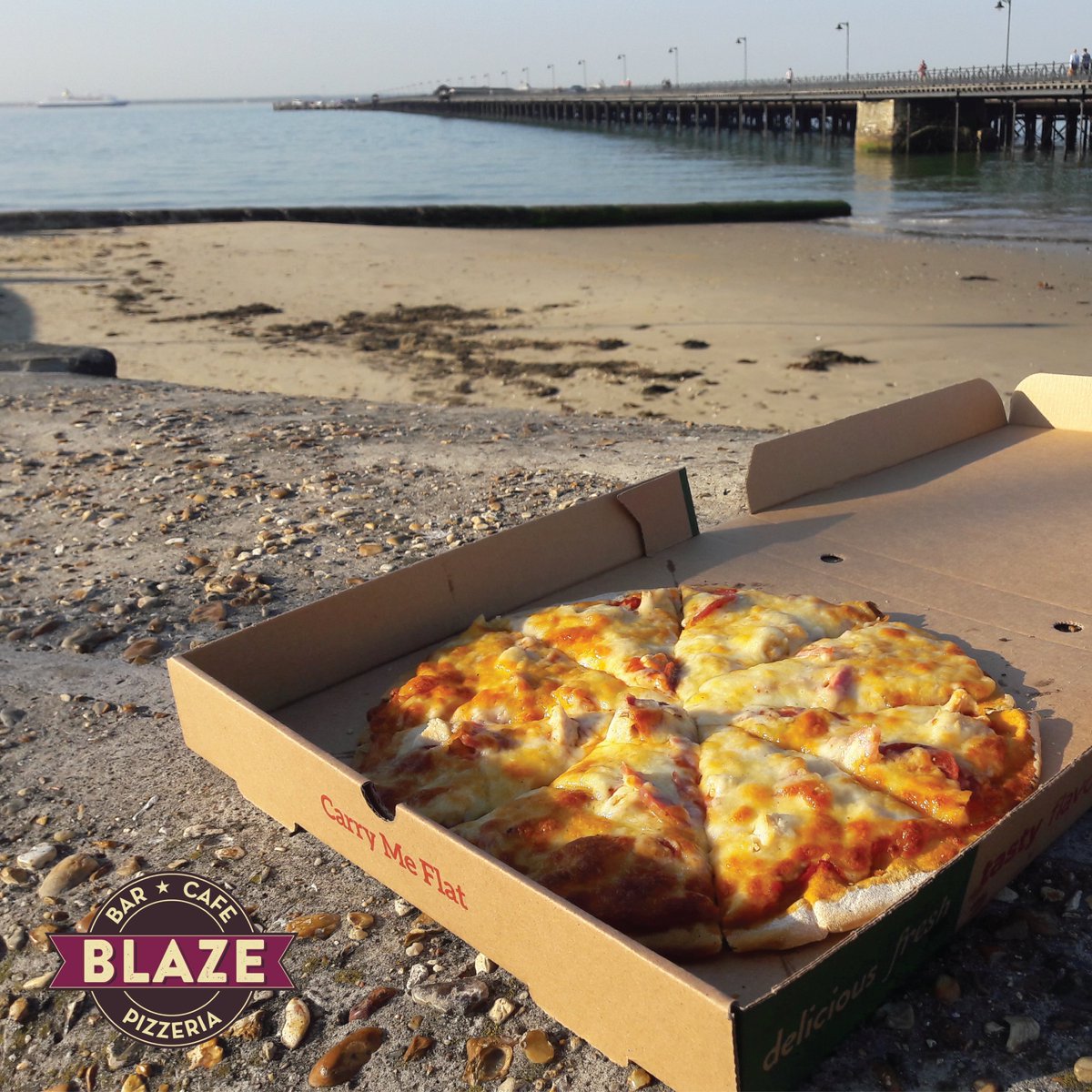 Who's been soaking up the Sun today? ☀️ Remember our stone-baked pizzas🍕are always available to takeaway!