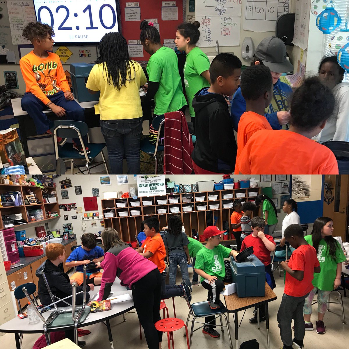 abloftis's tweet photo. Escape Room/BreakoutEDU on area and perimeter after field day, combining who is left with my class and @Becky_L_Perkins class! @GastonSchools @CarrESTigers #PiedmontDLC #NCDLC #GCSP21 https://t.co/2A0Y0K5gRF