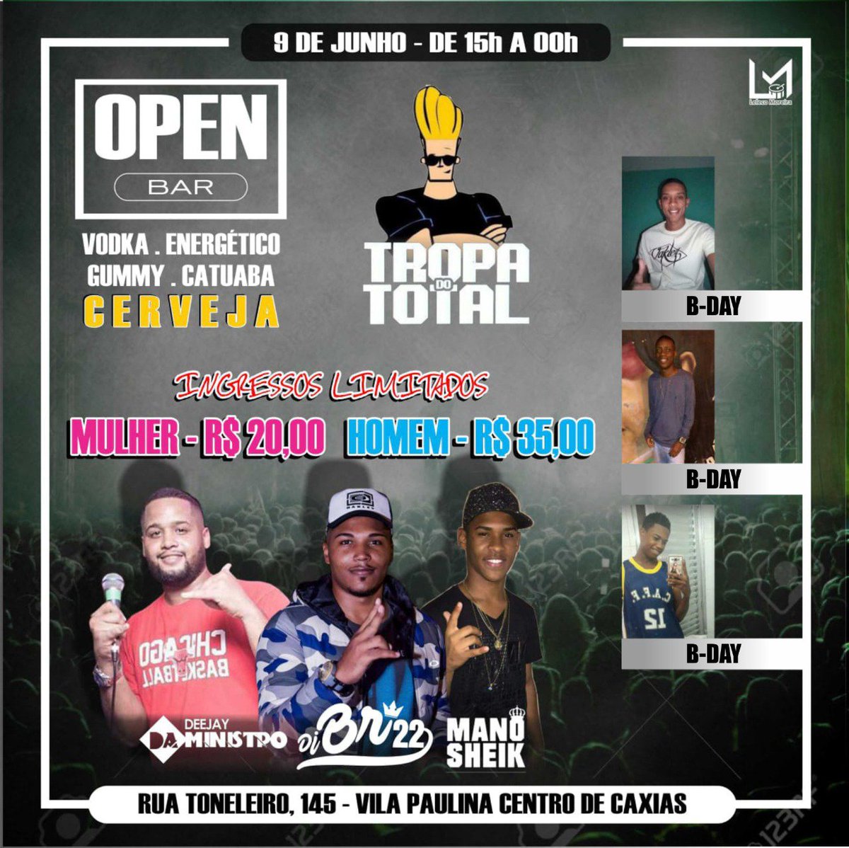 TropadoTotal's tweet photo. Brota, flyer na pista, já já ingressos também, vem com nós.
#TotalFolia3.0 https://t.co/lfcrrmgj88