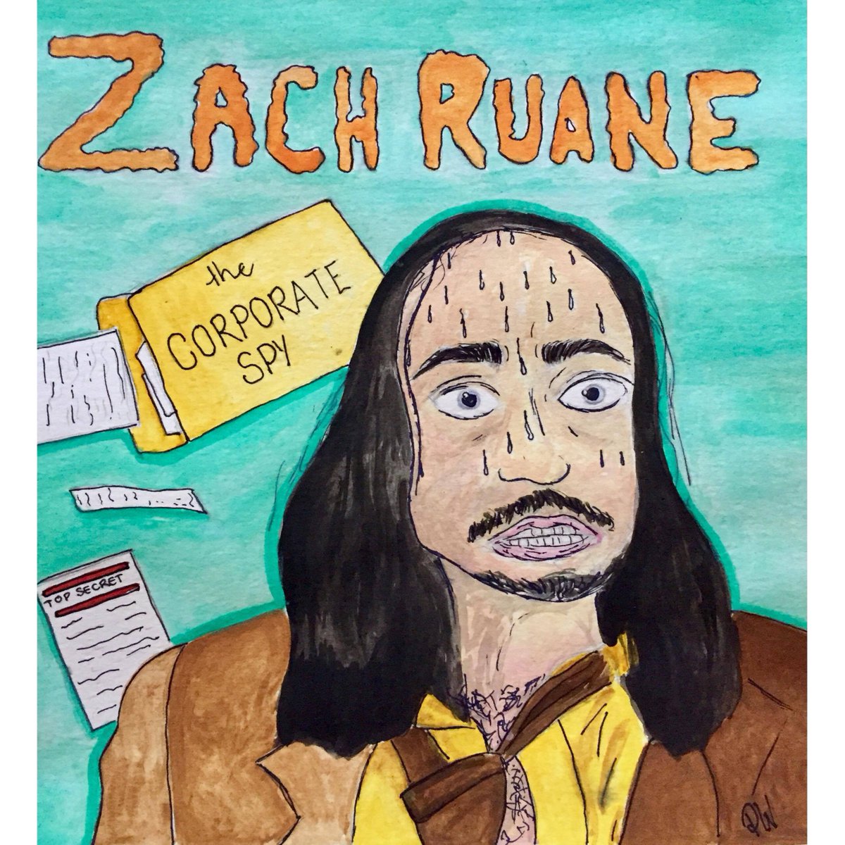 donnafrems's tweet photo. Z is for Zach Ruane the Corporate Spy, art by Peri Watson (@Peri_Grace_ / portraitsbyperi on Insta https://t.co/rTgMuYy4sF) #AuntyDonnaAtoZ @AuntyDonnaBoys https://t.co/AHZlhLsVKn