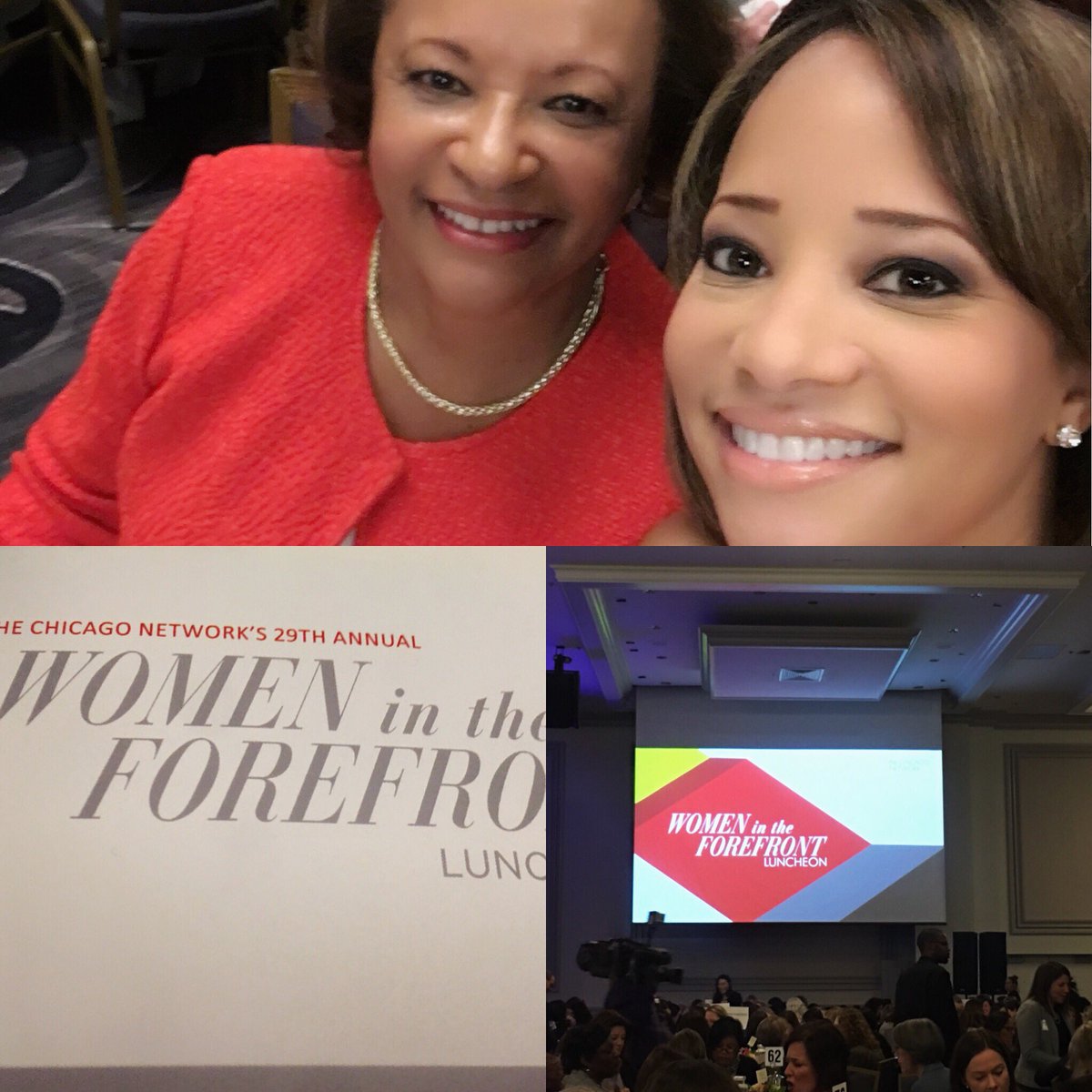 DawnHasbrouck's tweet photo. Hangin’ at the “Women in the Forefront luncheon”, with @TCNChicago member, my mom. 😉 
This room is packed solid with women. 

#MotherDaughter #GirlsRock #GirlPower #WatchOut #ChicagoNetwork #Chicago https://t.co/Z0qdTv0dqN