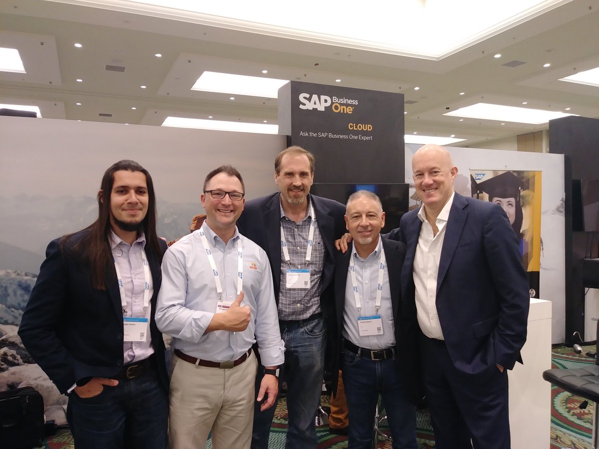 richardgorg's tweet photo. @SAPBusinessOne Thank you SAP Development team for making #SMBSummit2018 an amazing experience!#SAPBusinessOne https://t.co/KWFn1Q5g33
