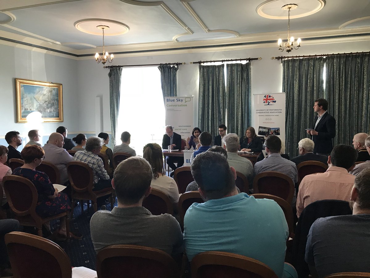 BlueSkyConvo's tweet photo. @BlueSkyConvo panel event is underway with @UPConservatives. Great questions being put to  @DonnaPCC @SuellaBraverman @GeorgePykov. Really interesting debate @PompeyToryParty @Conservatives #ToryEvents https://t.co/H5QUXzXofx