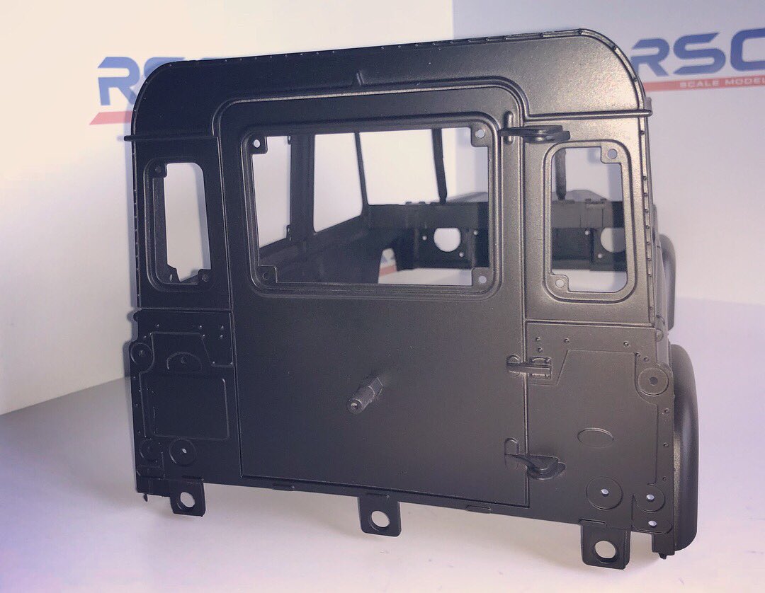 rscscalemodels's tweet photo. #Matt black #Defender 90 shell painted by @essexdip 

#black #defender90 #essexdip #rscscalemodels #landrover #landroverdefender #bodyshell #rctruck #rctrucks #radiocontrol #4wd #tamiya #Facebook #instagram https://t.co/3jUzocEklv