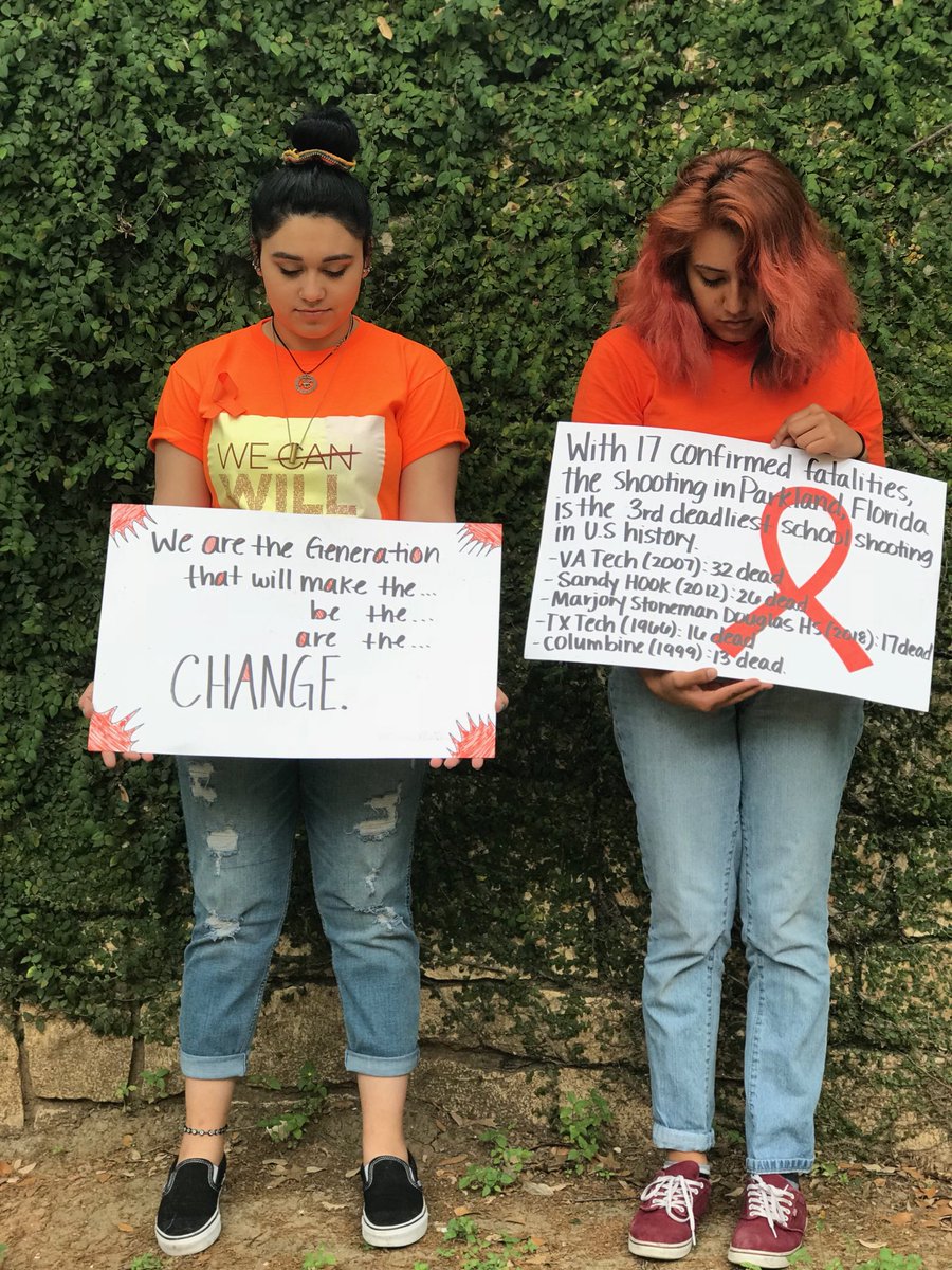 kryxstin's tweet photo. Today’s a big day, today will be our chance to stand up for those who’ve fallen due to gun violence, we heard your story— now let us share it. 🧡#April20walkout #HolmesHS https://t.co/gqNIekwLD6