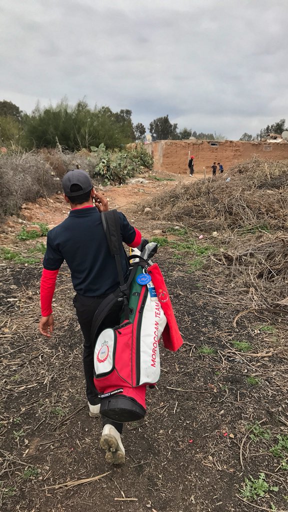 MattGinella's tweet photo. Shot through the heart...Ayoub Id-Omar of Morocco didn’t come from much, but that has had no impact on his attitude, dreams or swing: https://t.co/DP0b3cavI2 https://t.co/mghpJLtK9w