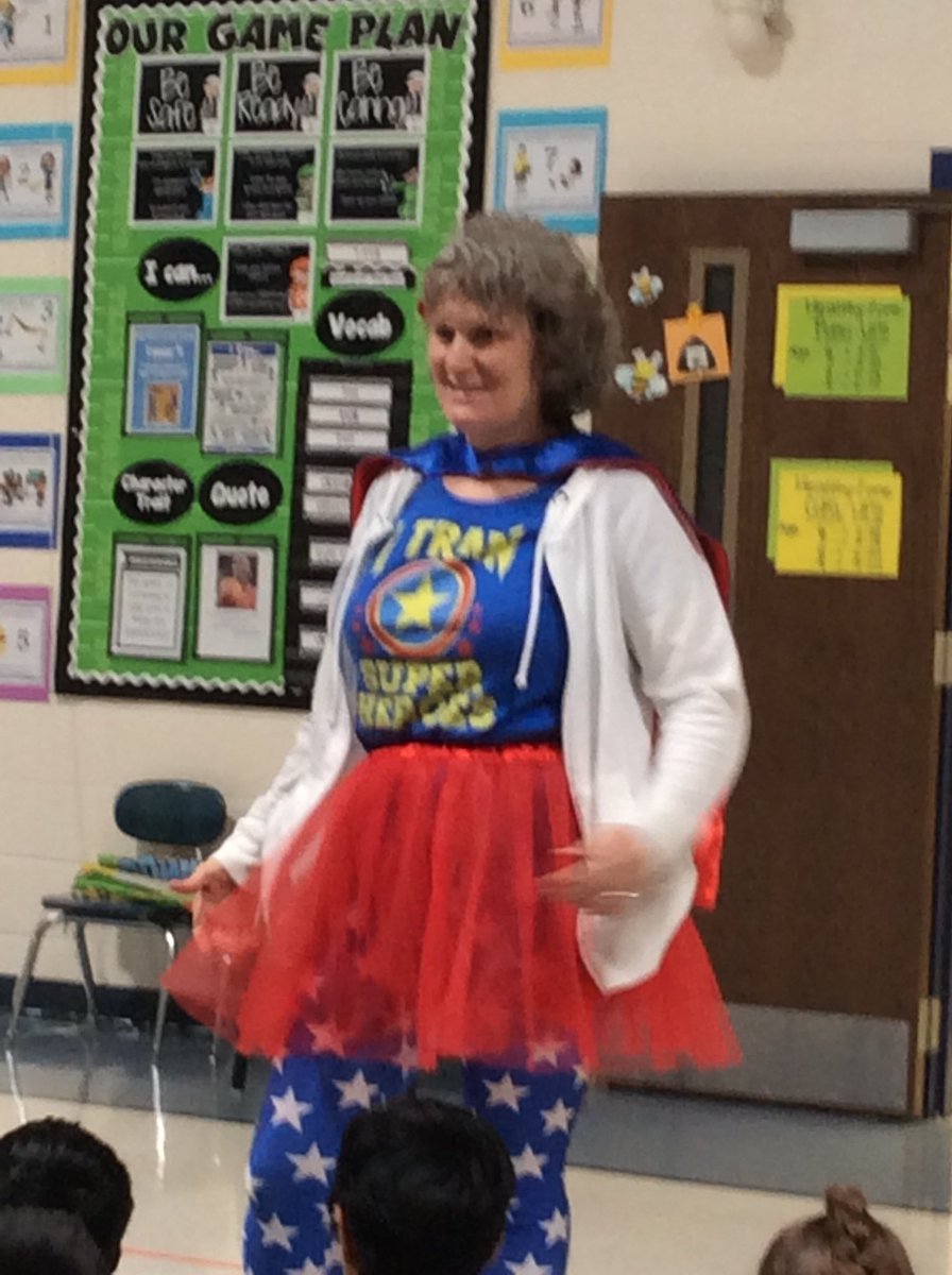 Ss are SUPER ready to be the SUPERHEROES that we are with author Amy Logan! Thanks for inspiring us! Our actions and kindness will surely make us great!