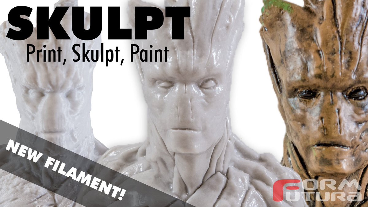 It has never been easier to post-process your 3D prints than with FormFutura's new Skulpt filament in 4 amazing colors.
mythings4u.nl/nl/296-skulpt

#3dprinting #skulpt #thibra #MyThings4u #filament