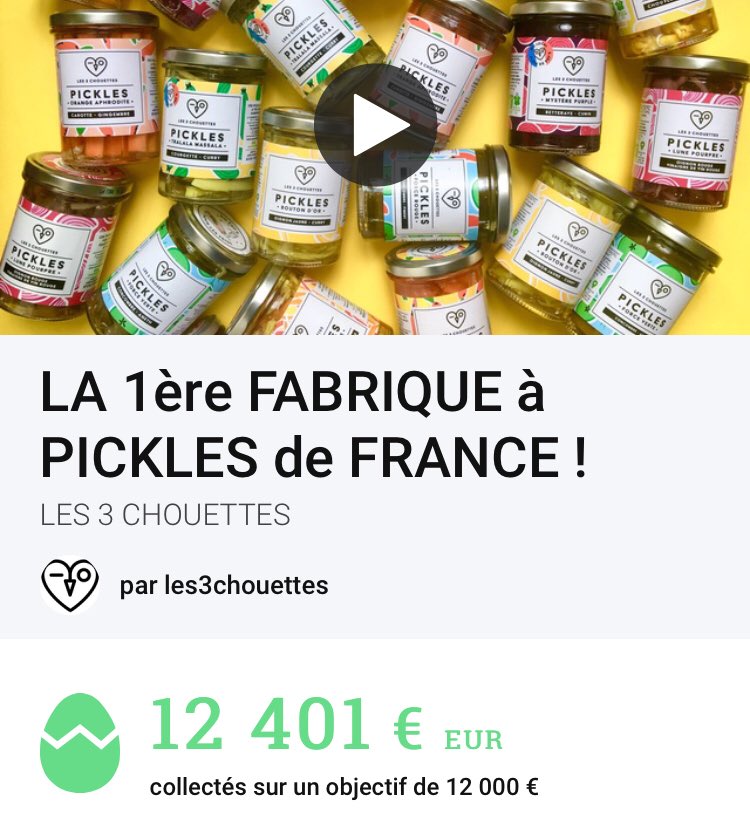 Magique ! Grâce à vous nous avons dépassé notre objectif de 12.000 € sur <a href="/ululeFR/">Ulule FR</a> nv objectif:18.000 €, let’s go ✨🚀 mobile.ulule.com/les-3-chouette…