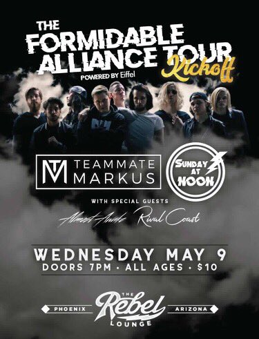 almostawakelv's tweet photo. playing a couple shows with the bois in @TeammateMarkus &amp; @Sunday_at_Noon next month
which one will u be at ? https://t.co/5HKi1V47vR