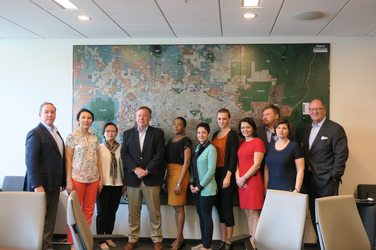 michaelcrow's tweet photo. Great visit yesterday with the @McCainInstitute Next Generation Leaders. Always enjoy learning about the issues that drive them, discussing leadership, and following their work. #NGLASU https://t.co/u2jE7bxIty