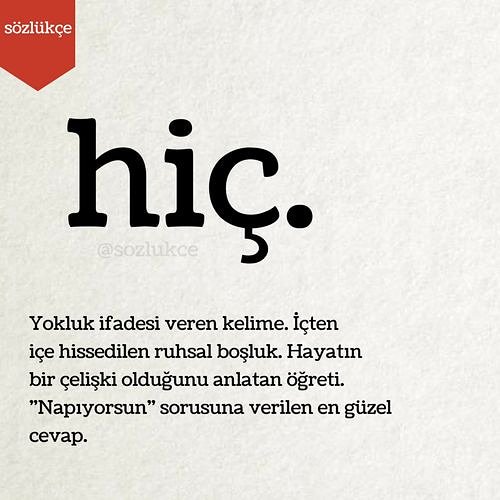 Hiç.