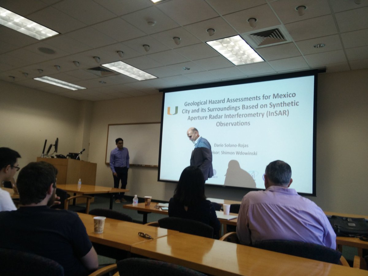 GSG_UMiami (@gsg_umiami) on Twitter photo We are due for another! Dario Solano-Rojas (<a href="/Mr_InSAR/">DarĂo Solano</a>) is defending today. He dissertation title is "Geological Hazard Assessments for Mexico City and its Surroundings Based on Synthetic Aperture Radar Interferometry Observations" We are due for another! Dario Solano-Rojas (<a href="/Mr_InSAR/">DarĂo Solano</a>) is defending today. He dissertation title is "Geological Hazard Assessments for Mexico City and its Surroundings Based on Synthetic Aperture Radar Interferometry Observations"