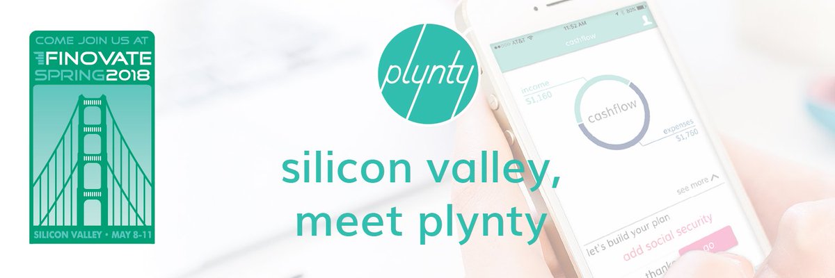 plynty's tweet photo. plynty has been selected to present at Finovate Spring 2018! The annual Silicon Valley conference offers early-stage and promising fintech startups an opportunity to share their innovations with a “who’s who” of the financial services and technology industries. https://t.co/TpmJS4PbUV