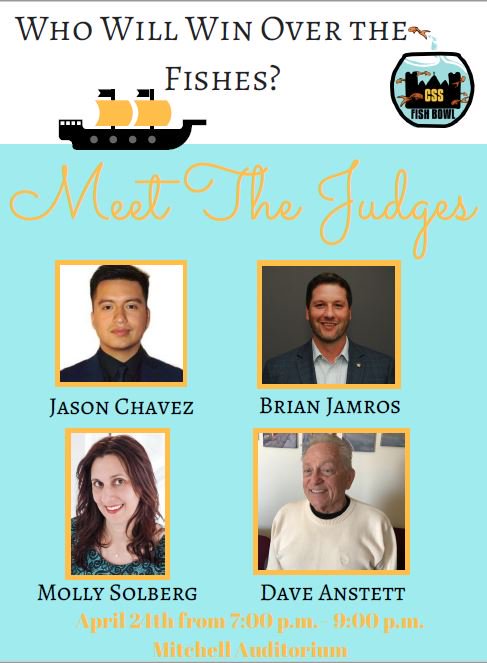 Join us in the Mitchell Auditorium on Tuesday, April 24 at 7:00pm for the first annual CSS Fish Bowl event hosted by SBT Student Club. #SaintsDo    facebook.com/events/2066170…