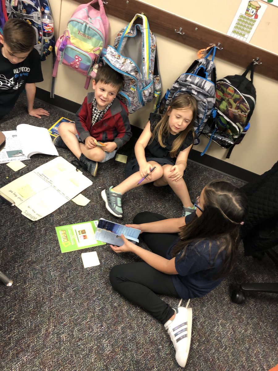 WESsmarshall's tweet photo. 4th grade book buddies helping with kinder research project. https://t.co/QXfraosJOr