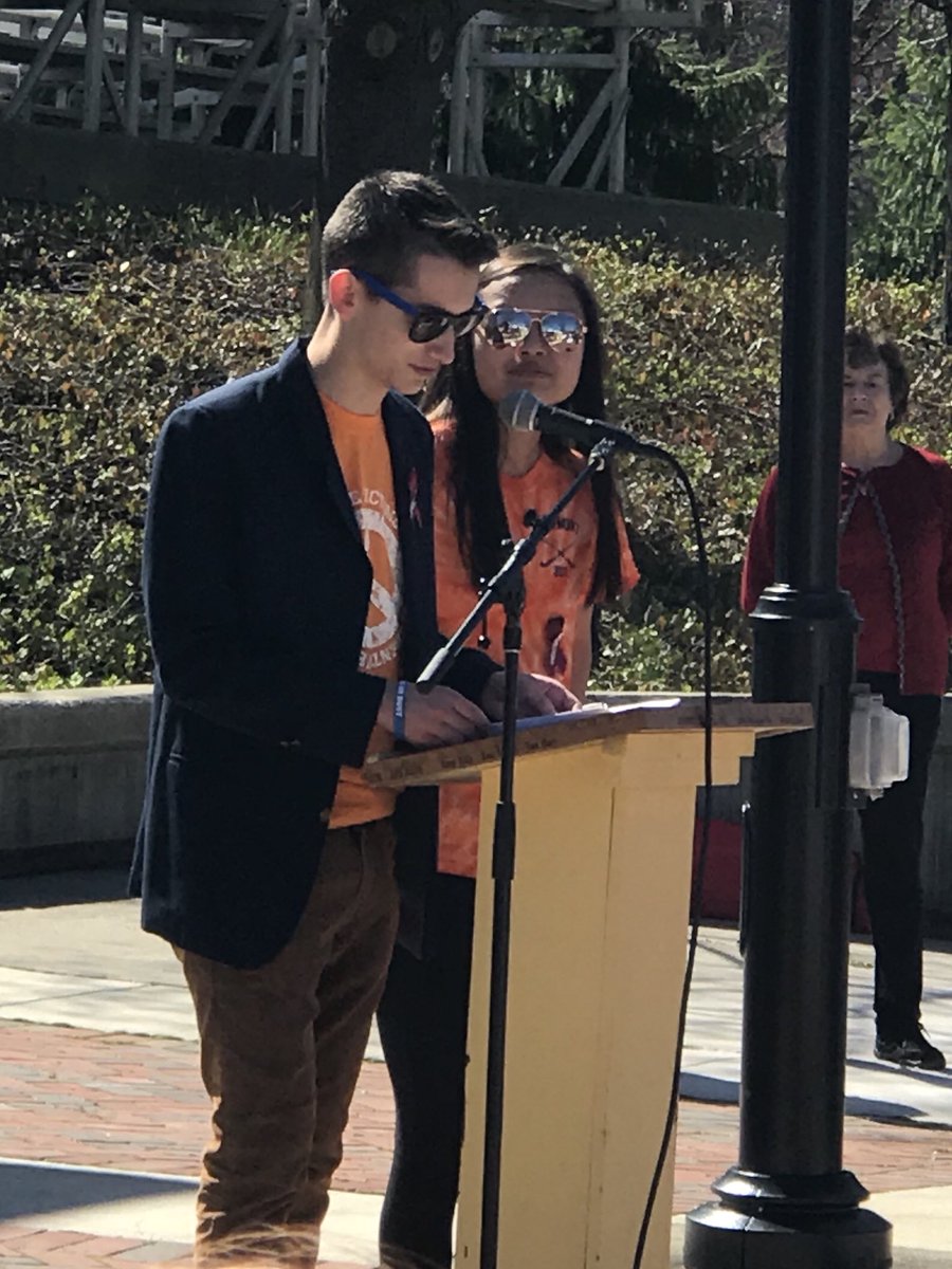 RussJosephDYT's tweet photo. So incredibly inspired by students from @FHSWalkout_2018 &amp; @OakwoodWalkout taking part in #NationalSchoolWalkout. Politicians not listening to their calls for commonsense gun reform do so at their own peril. These students are ready to effect change! #organize #knockdoors #vote https://t.co/I5EwdTp0p5