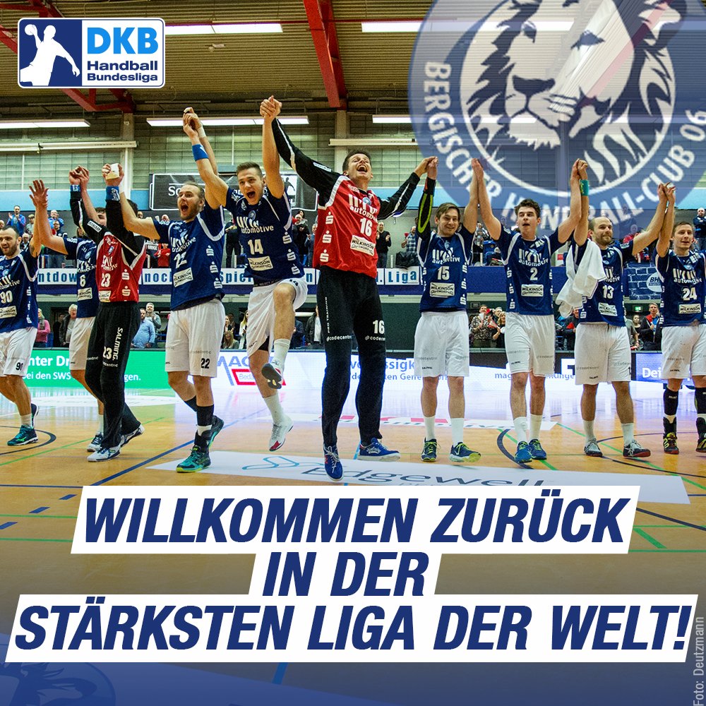 🔝 AUFSTIEG PERFEKT! Herzlichen Glückwunsch <a href="/BHC06/">BergischerHC</a>! Die Löwen katapultieren sich mit einem Kantersieg am 31. Spieltag zurück in die @DKBHBL🔥! #2hbl #dkbhbl