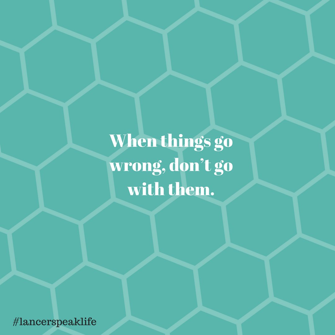 LancerSpeakLife's tweet photo. Try to stay positive even when things are tough. https://t.co/eyFMaZCm3r