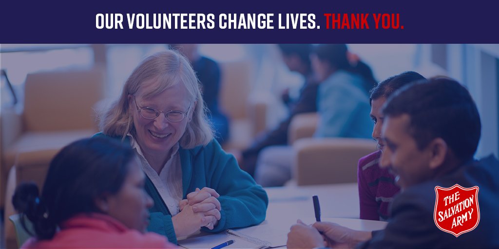 Why should you consider volunteering with The Salvation Army? Volunteering with The Salvation Army means you can make a positive impact on your community!