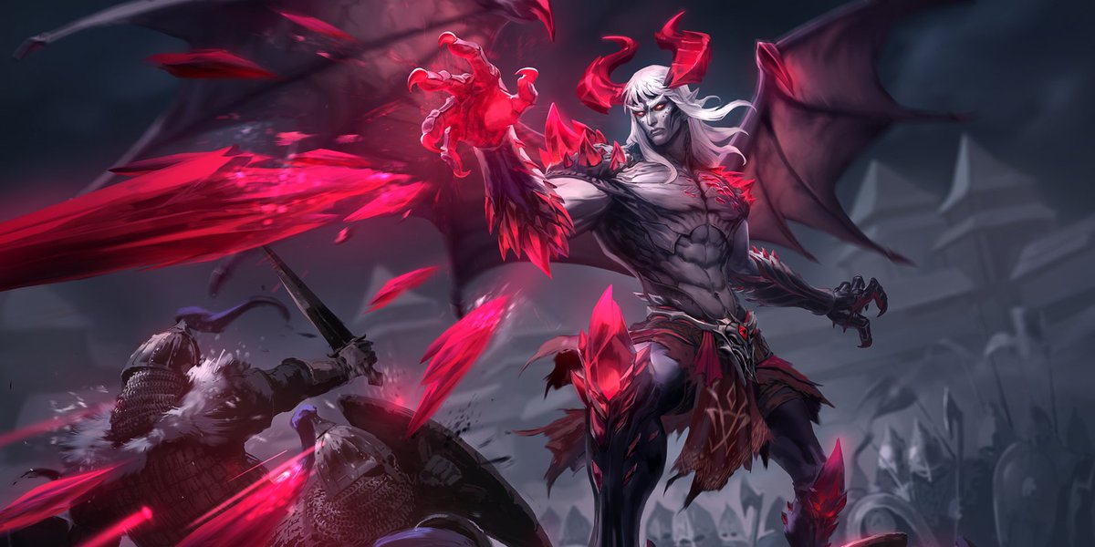 SMITEGame's tweet photo. Ragnarok brings the Battleground's demise,
As darkness falls, evil shall rise.

Take a closer look at the newest God coming to SMITE - Chernobog!

https://t.co/BY4hWOxUgU https://t.co/vBNf2aWMZZ