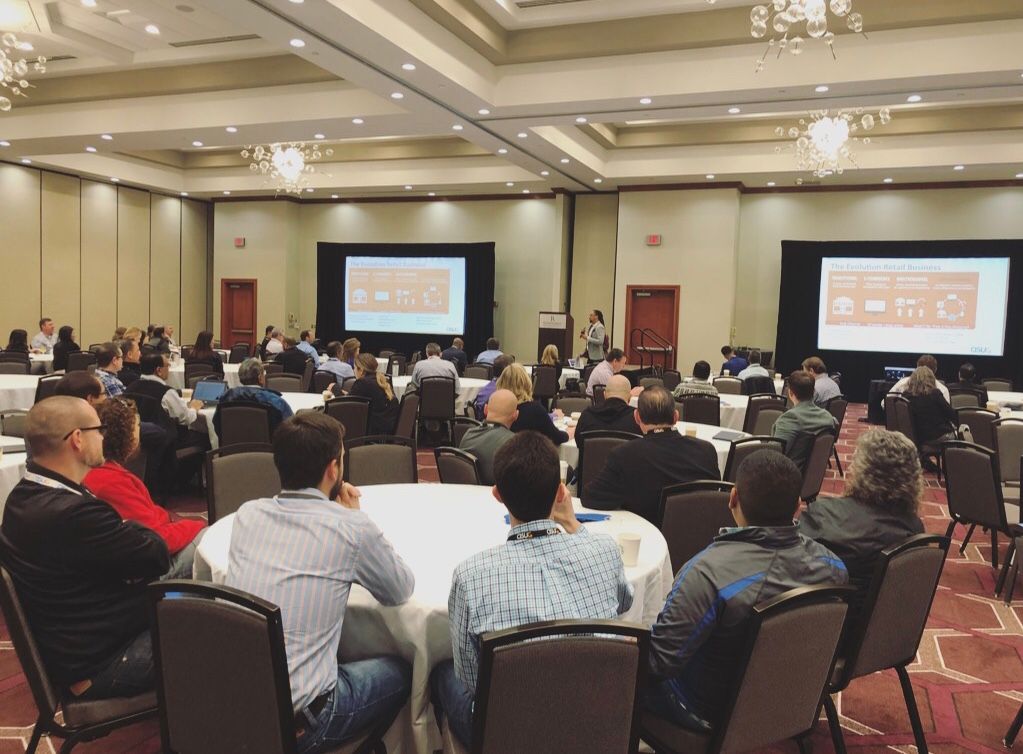 ASUG_DFW's tweet photo. Kicking off the day with Fossil's OMNI channel journey created in order to broaden their direct-to-customer footprint and keep up with customer trends #ASUG2018 https://t.co/GOnGRhllv0