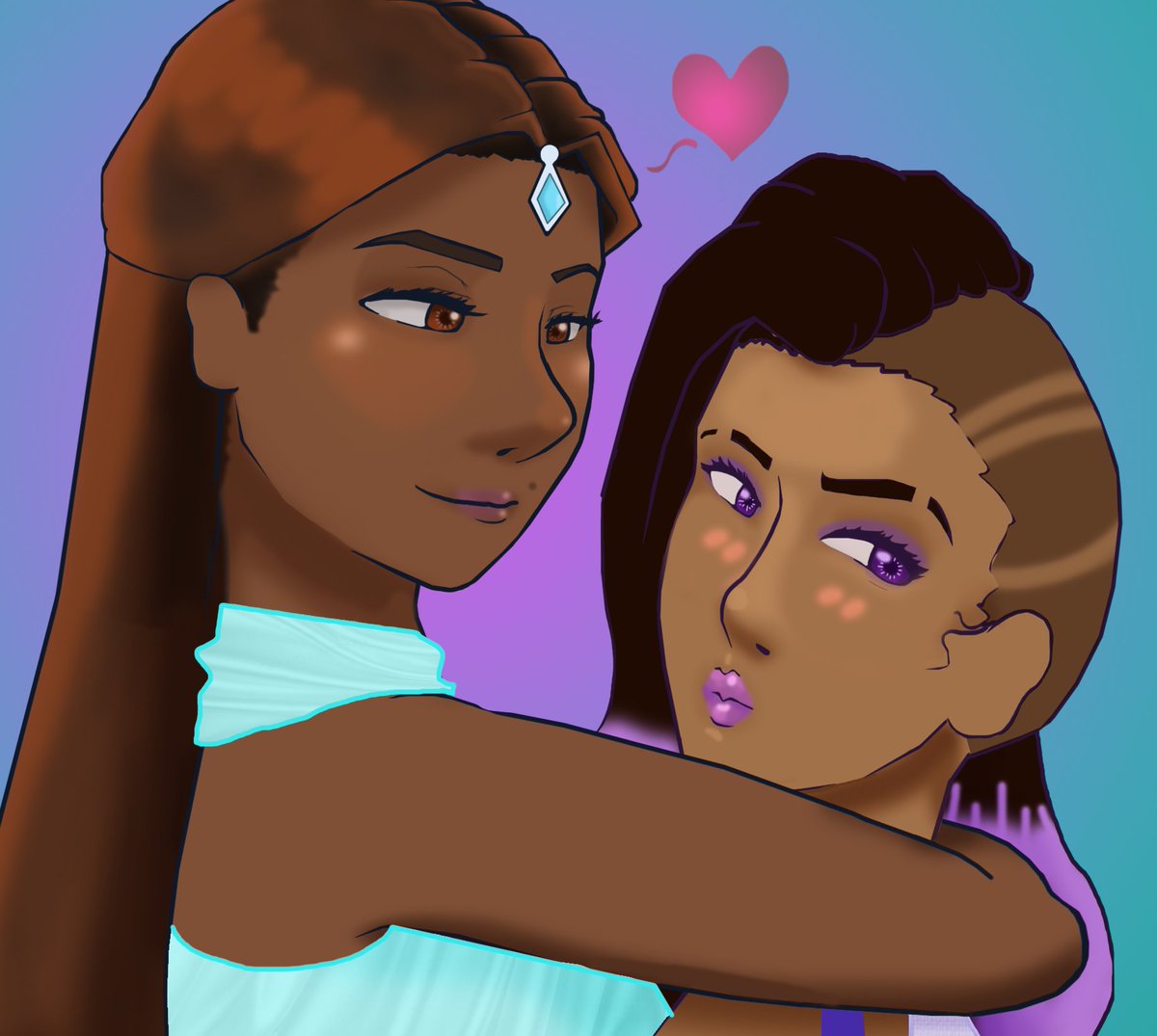 britttopia's tweet photo. As per requested from my tumblr, #Symbra was one of the highest asked ships to draw. This was fun to draw and color! @sweeetanj @carolinaravassa https://t.co/DGHDUfCWq8